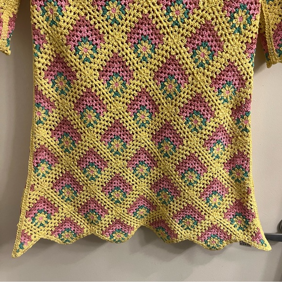 Zara Crochet Mini Dress Small - Picture 8 of 14